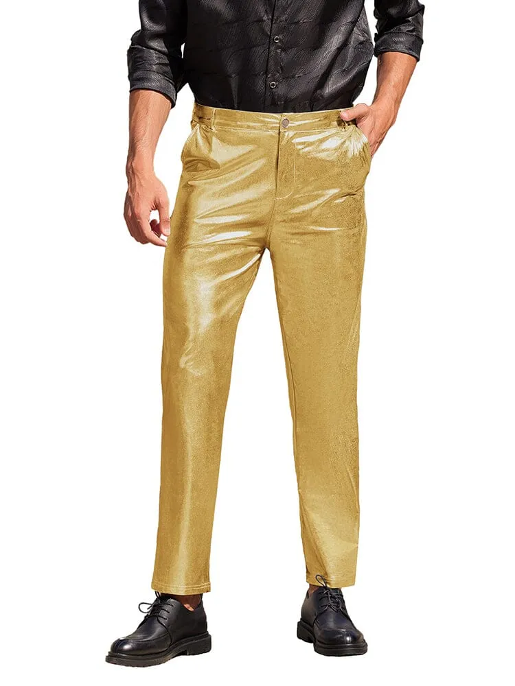 Stylish Metallic Shiny Pants