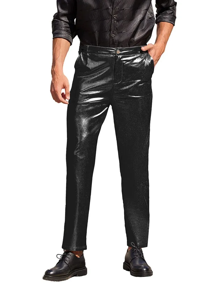 Stylish Metallic Shiny Pants