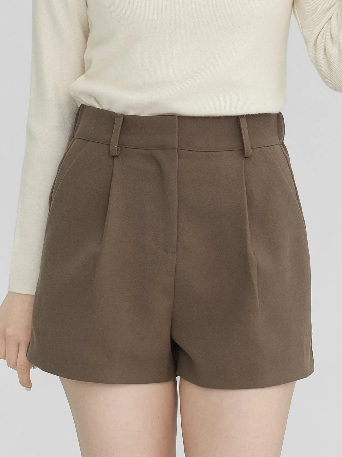 Sydney Winter Pleated Shorts*