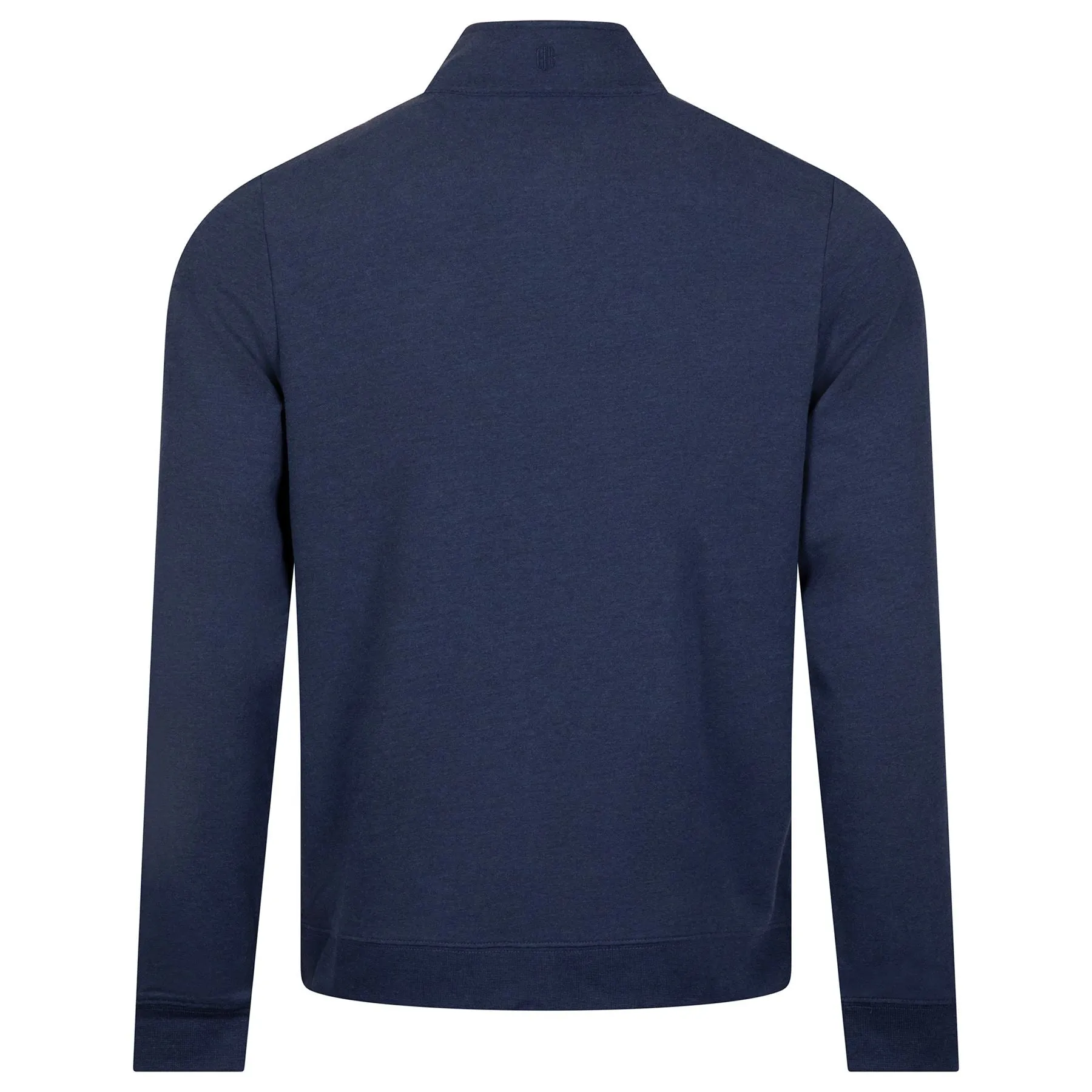 The Harper Quarter Zip Mid Layer Heathered Atlantic - SS24