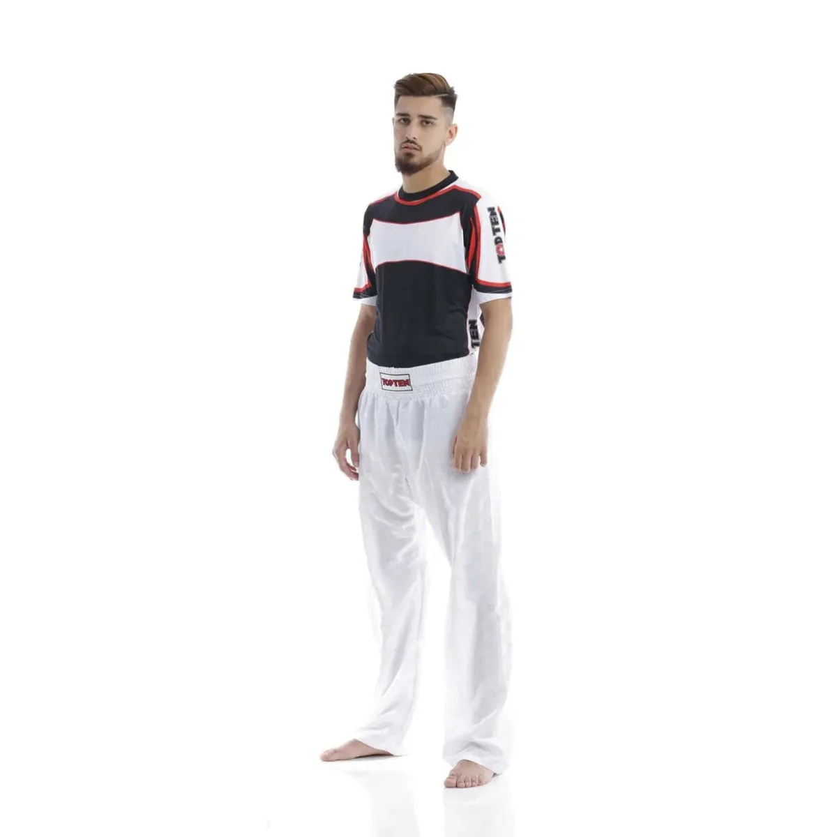 Top Ten Adult Classic Kickboxing Pants White/White