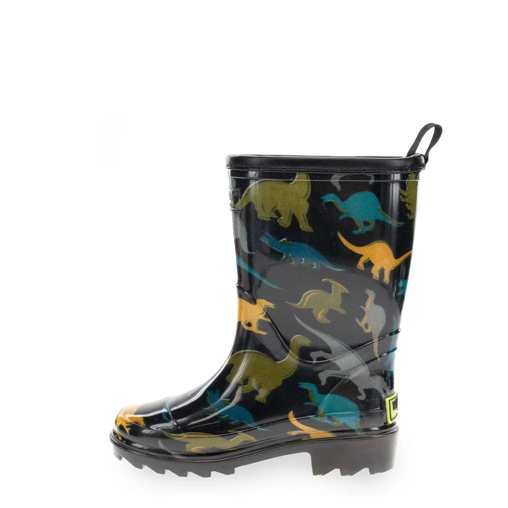 Western Chief Kids' Dino Dimension Faux Fur Rain Boots - Black