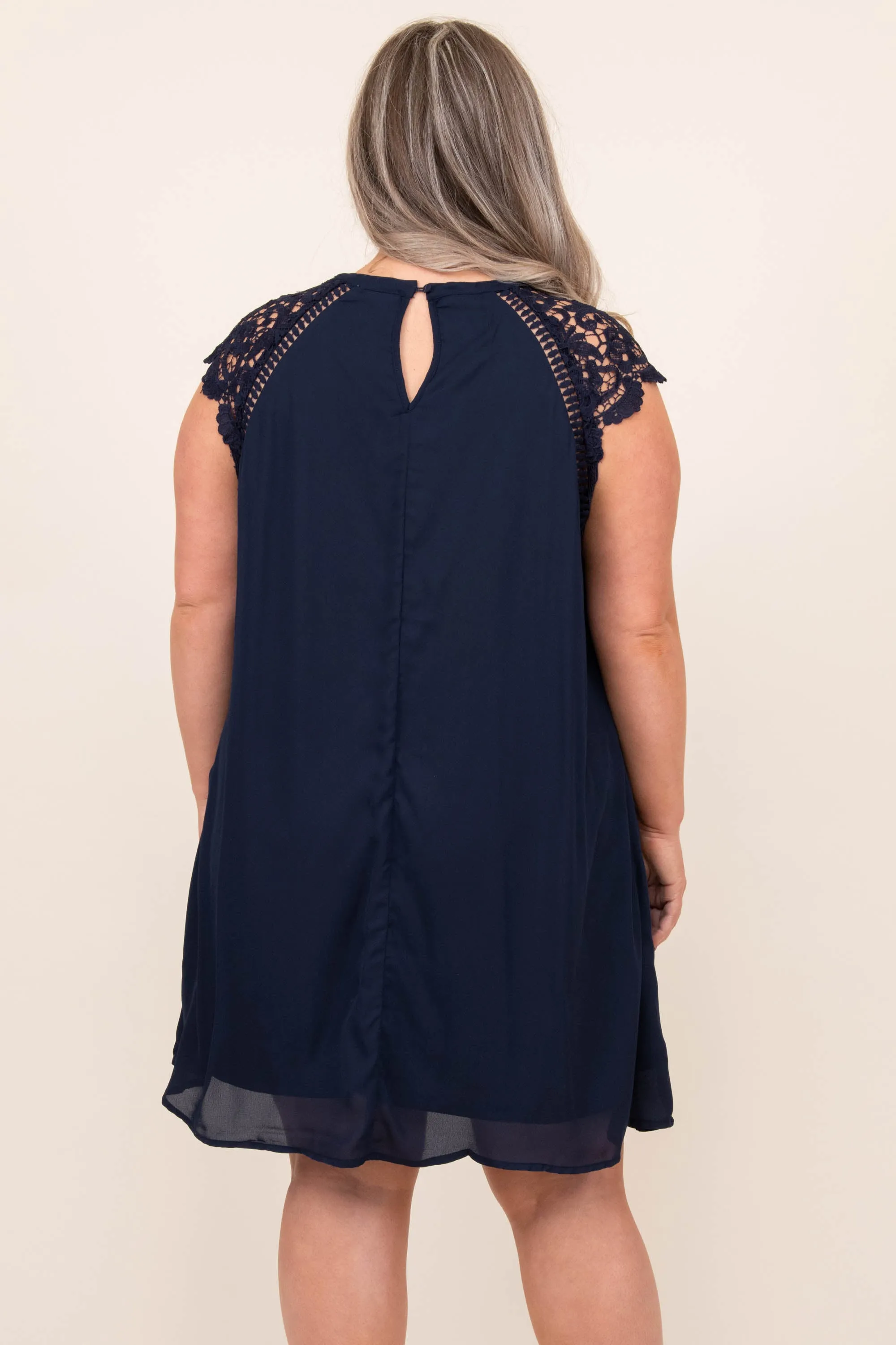 Why Not Fall In Love Dress, Navy