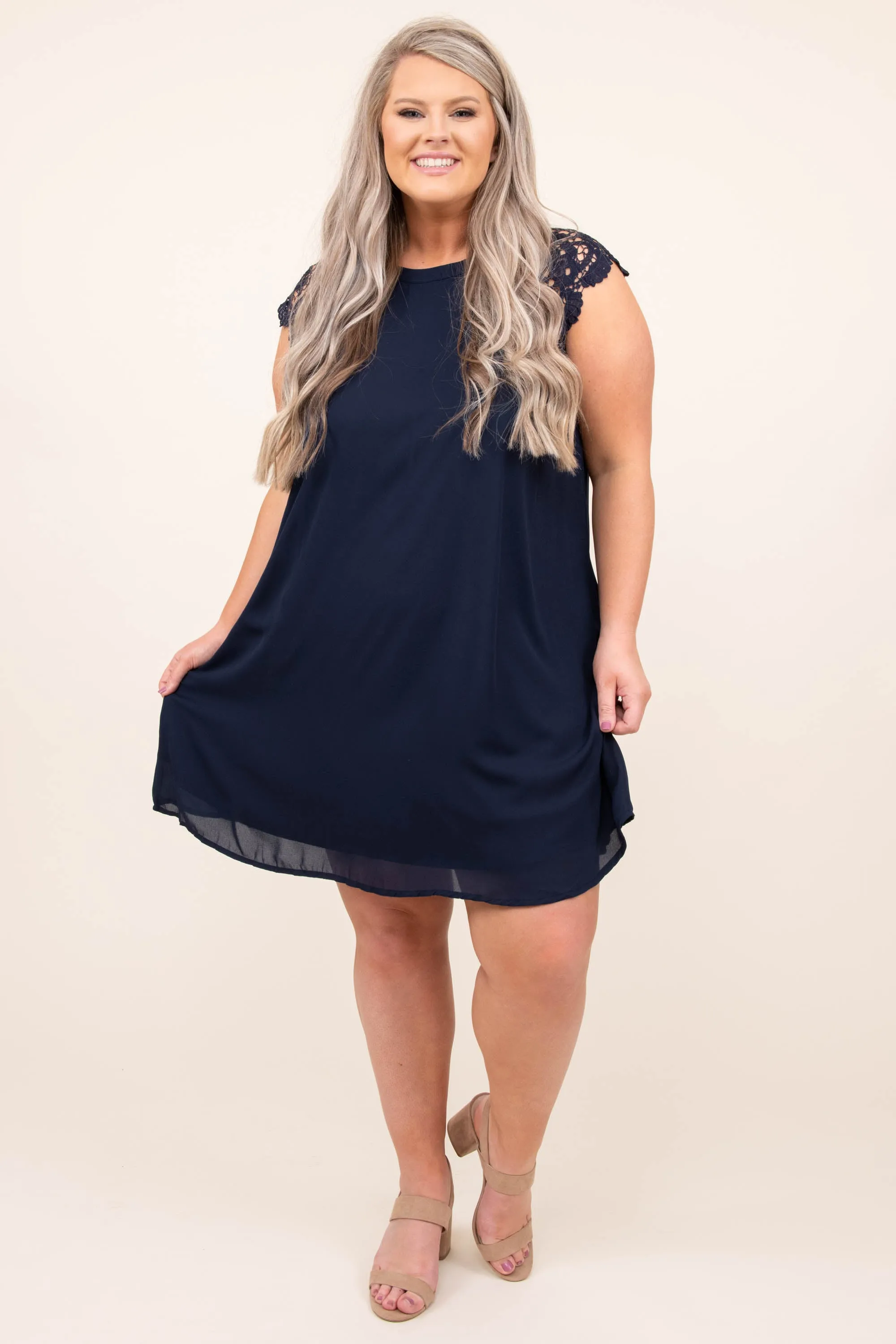 Why Not Fall In Love Dress, Navy