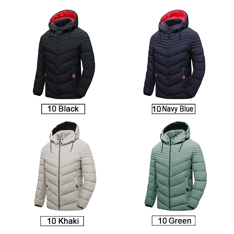 Winter Casual Parkas Neue Fleece Warme Dicke Wasserdichte Parkas Mode Klassische Mit Kapuze Parkas